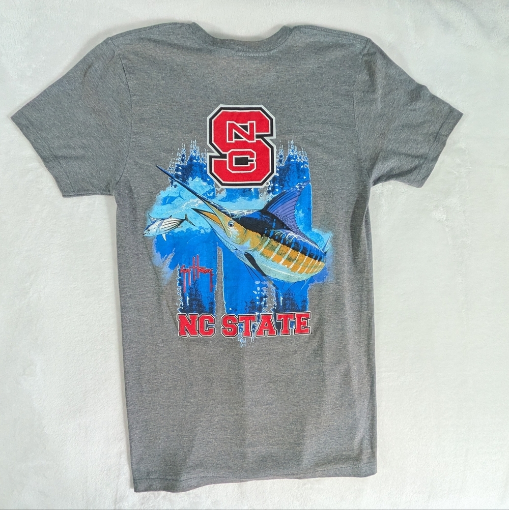 Guy Harvey Pacifica Bluewater NC State T Shirt Size Small